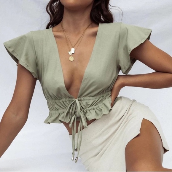 PRINCESS POLLY Jamison Reid Crop Top - Picture 1 of 3